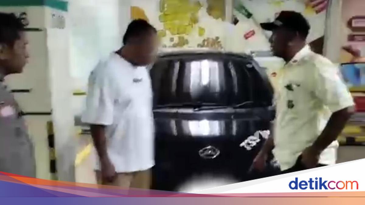 Momen Kapolsek Cileungsi Berbaju Sekuriti Tangkap Penganiaya Pegawai SPBU