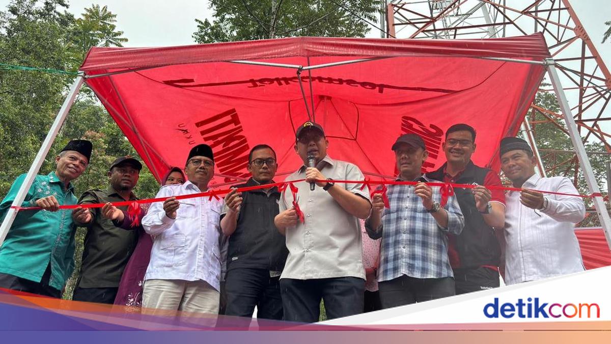 Andre Rosiade Saat Peresmian BTS di Malalak Utara Sumbar: Kami Pastikan Pembangunan
