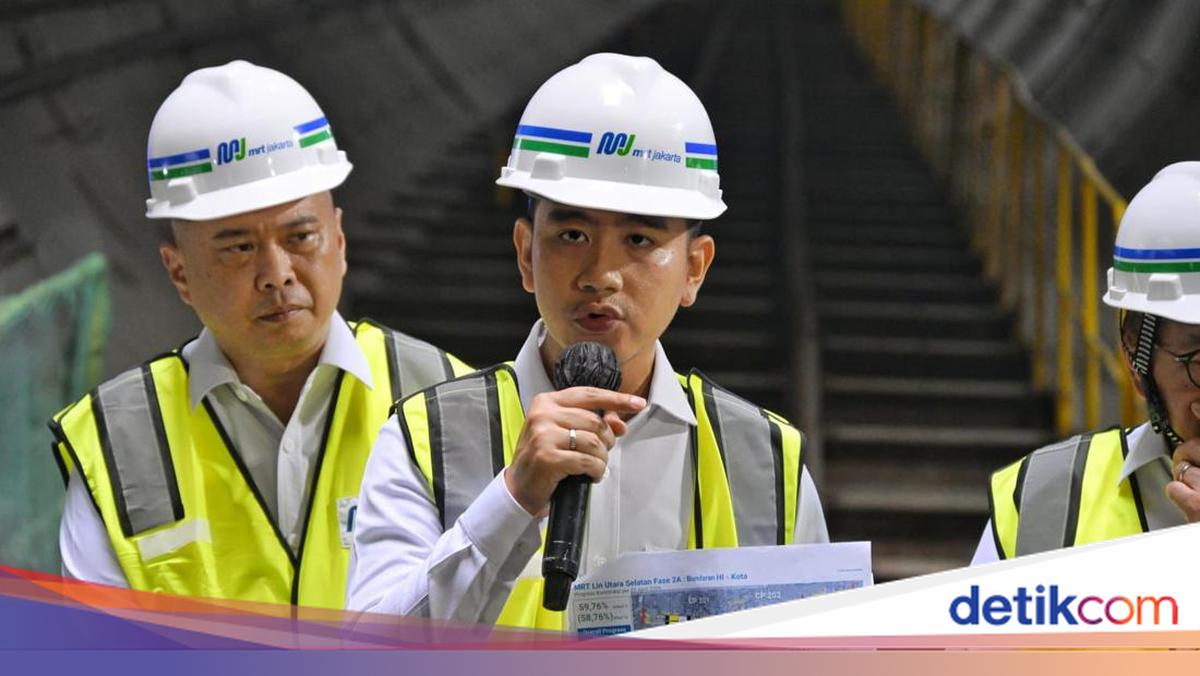 Gibran: Akhir 2027 HI-Monas Tersambung MRT, 2029 Sampai ke Kota
