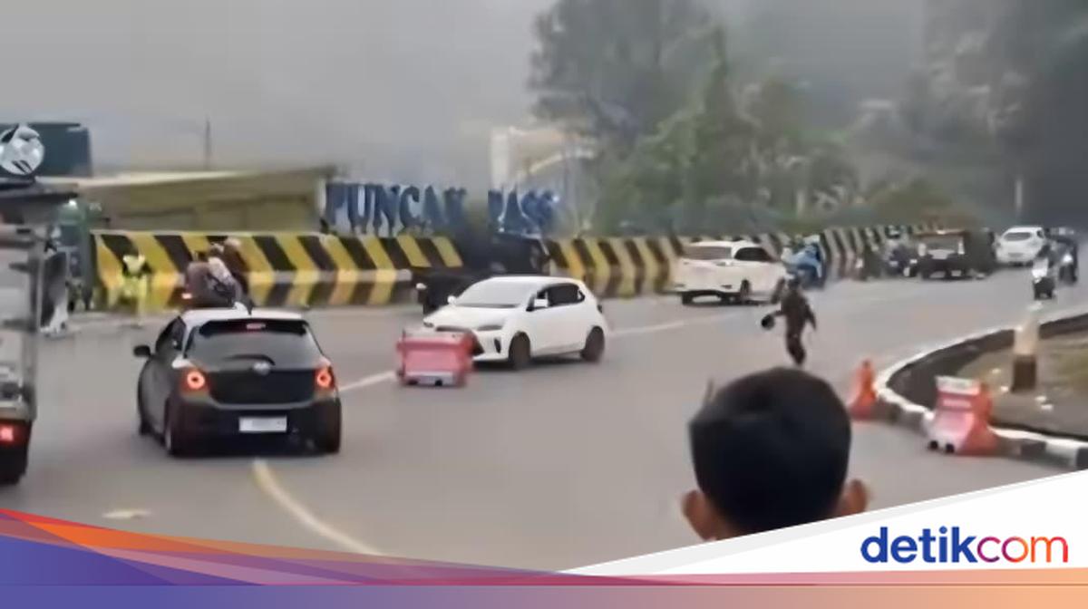 Viral Mobil LCGC Ribut Dengan Pemotor di Puncak Cianjur, Begini Faktanya