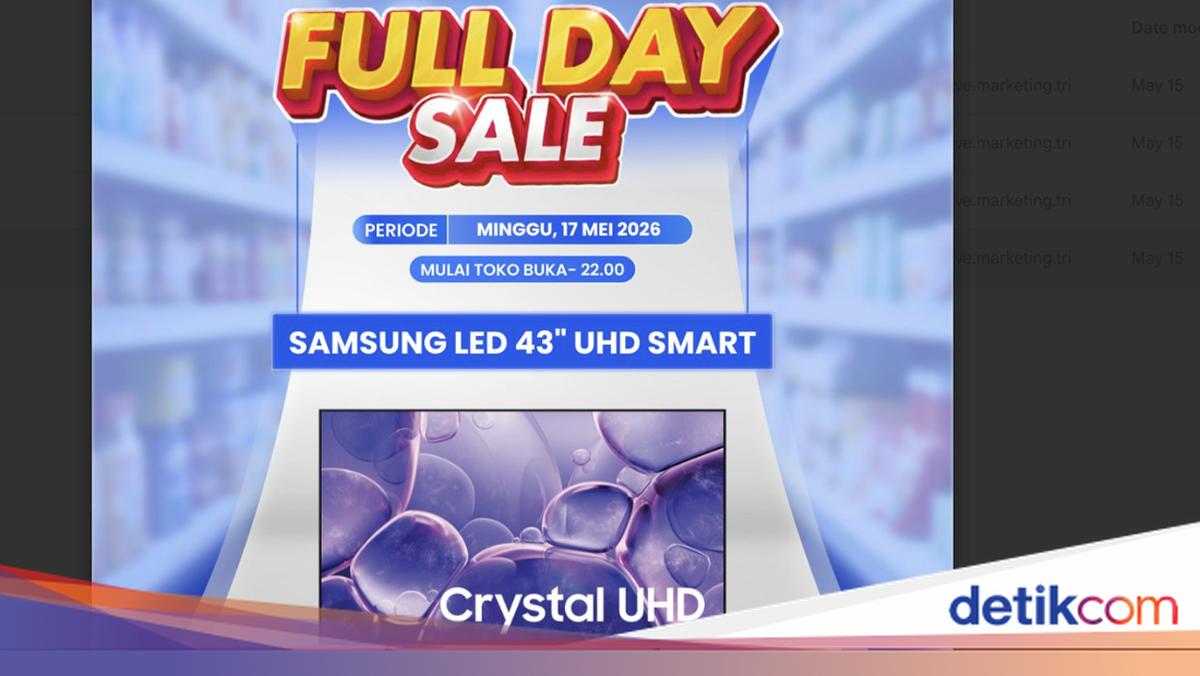 Diskon Jumbo Samsung LED TV 43" di Transmart Full Day Sale