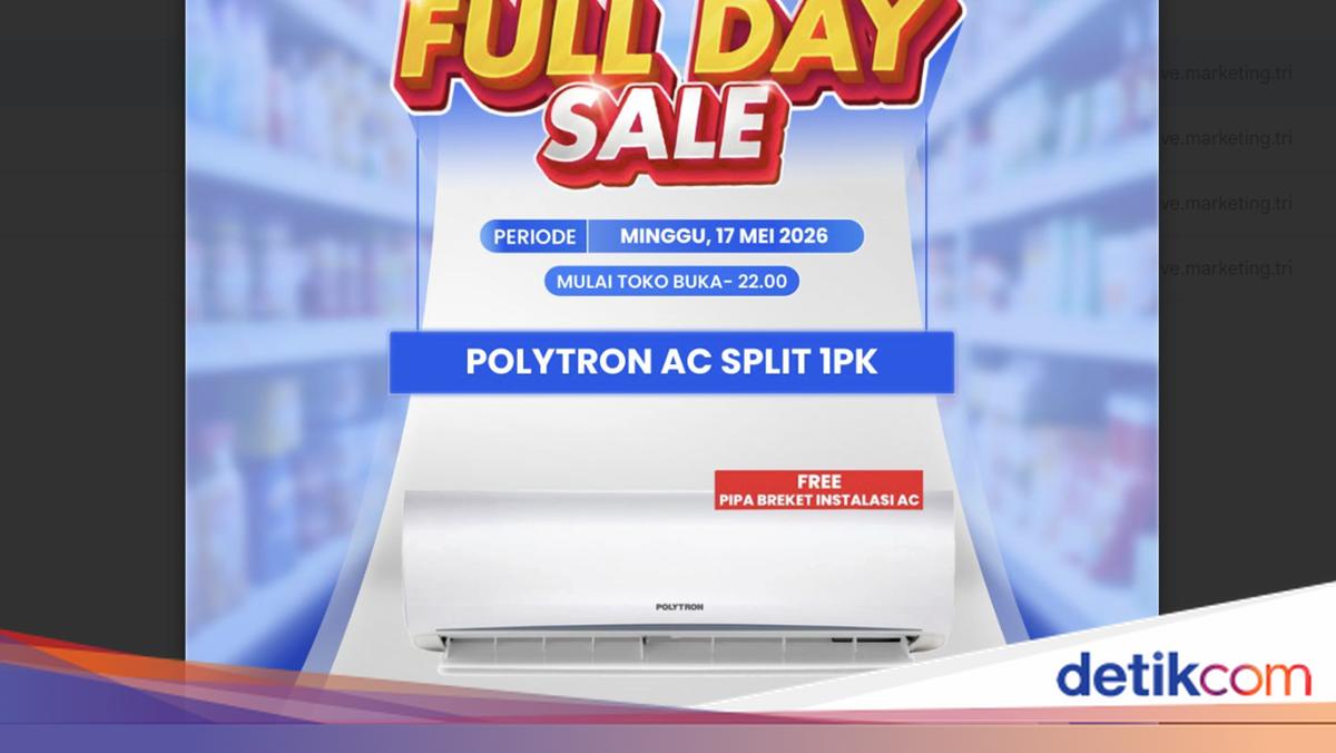 AC Split Polytron 1 PK Diskon Jutaan di Transmart Full Day Sale