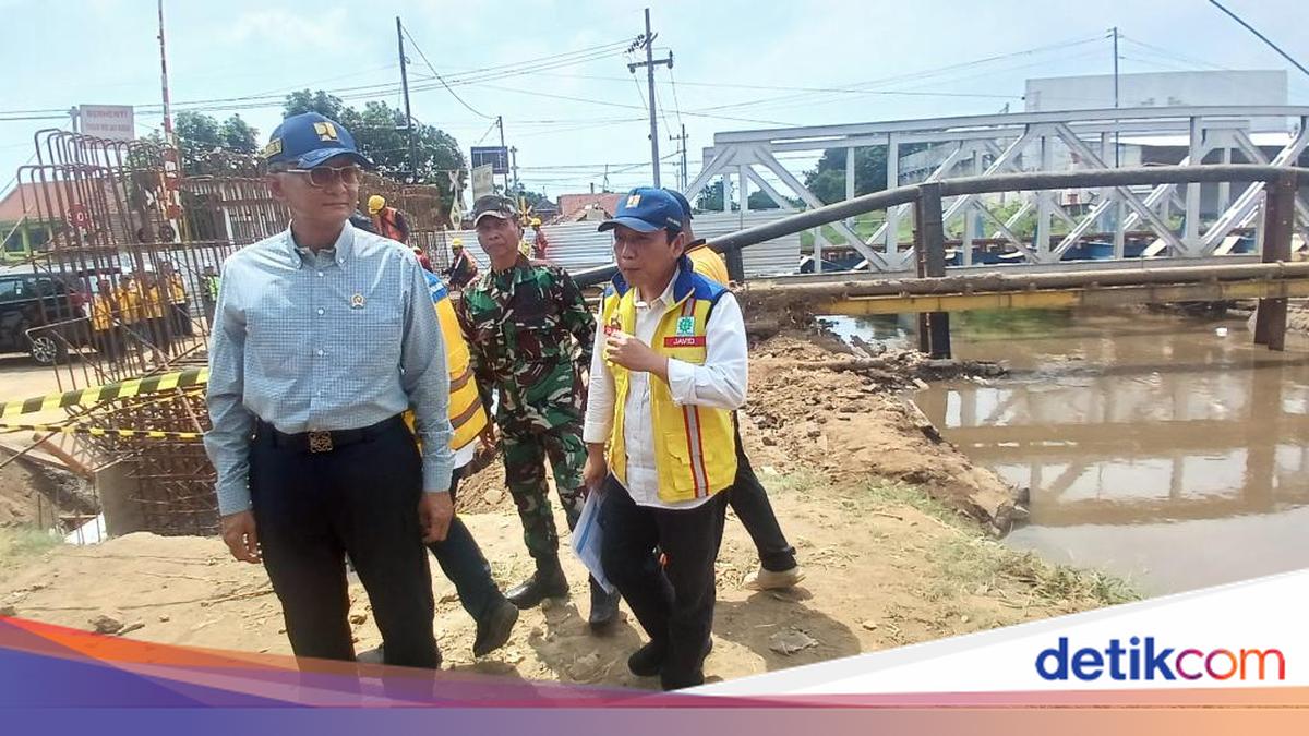 Menteri PU Cek Proyek Pembangunan Jembatan Buk Wedi Kota Pasuruan