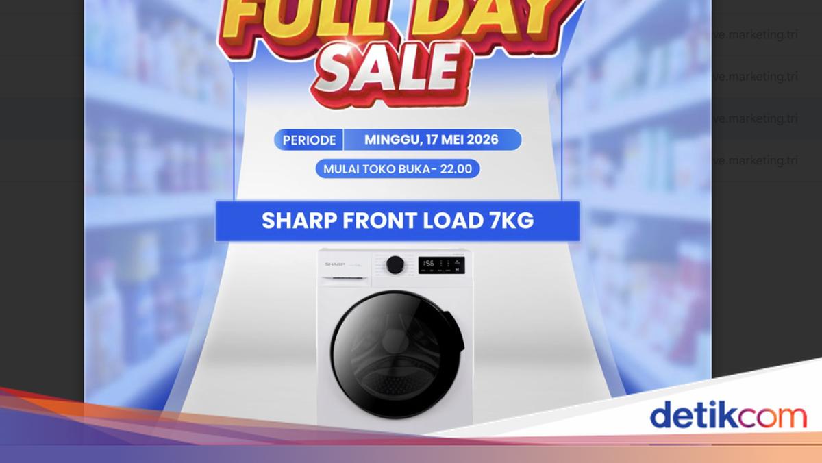Mesin Cuci Murah Sharp Front Load du Transmart Full Day Sale