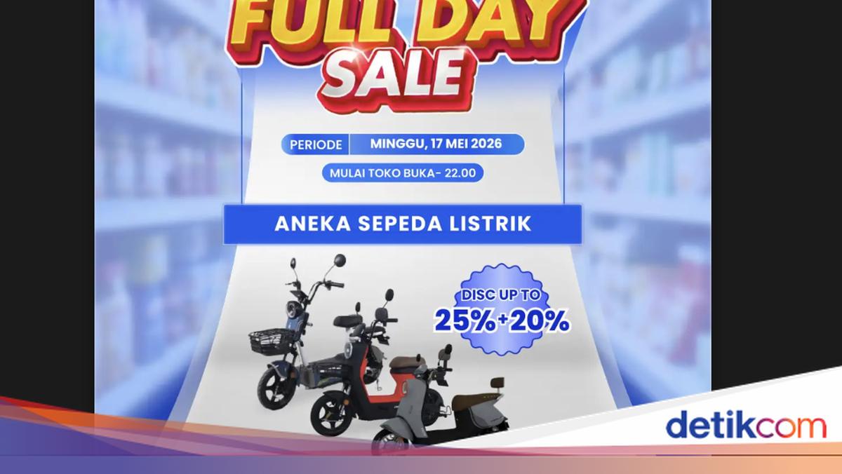 Sepeda Listrik di Transmart Full Day Sale Diskon Menggiurkan