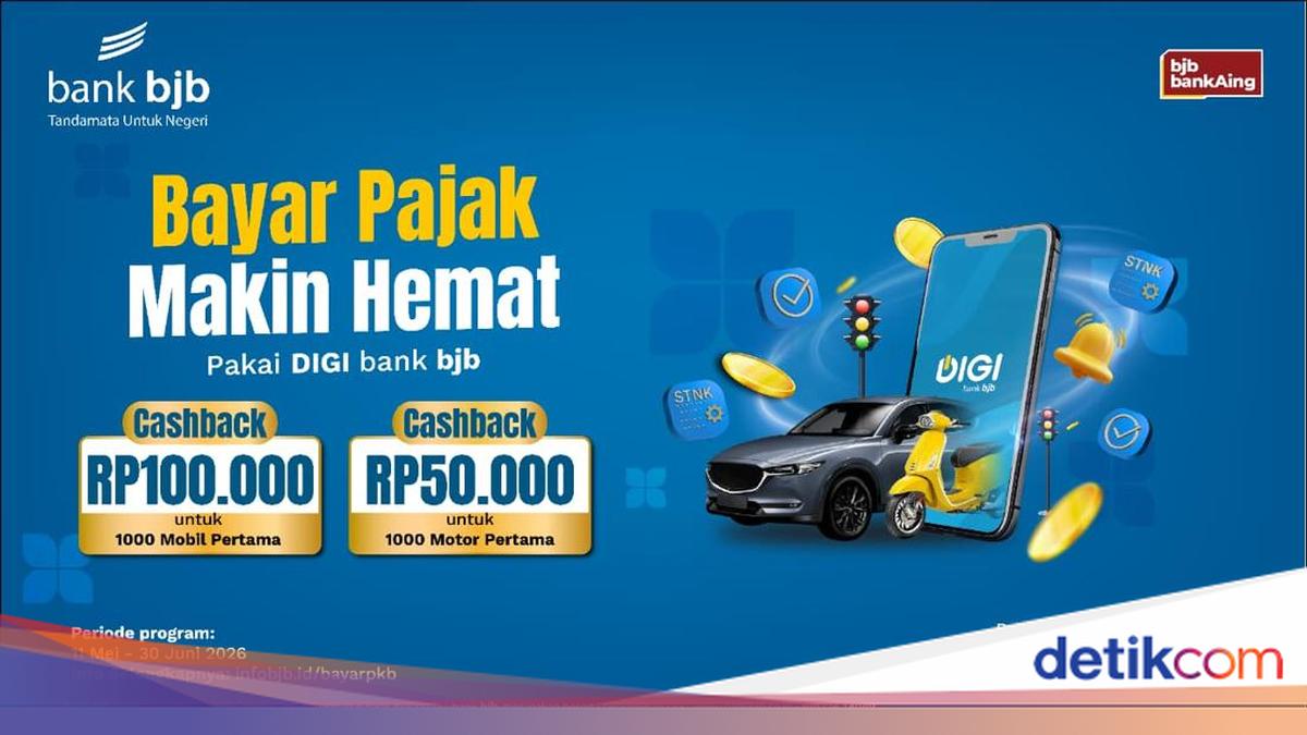 Bayar Pajak Kendaraan Makin Praktis dengan Promo Cashback DIGI bank bjb