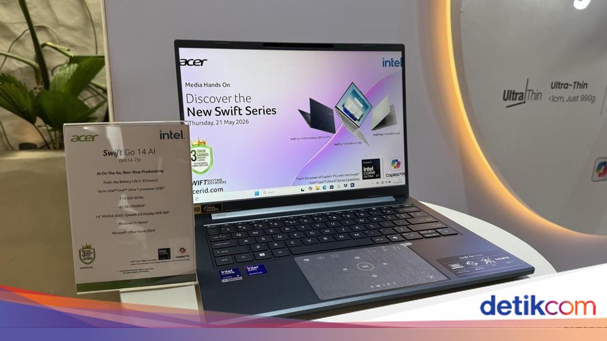 Trio Laptop Acer Swift Hadir di Indonesia, Harga Mulai Rp 15 Jutaan