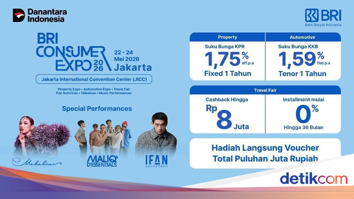 BRI Consumer Expo 2026 Digelar di JICC, Ada Promo KPR hingga Cashback Travel