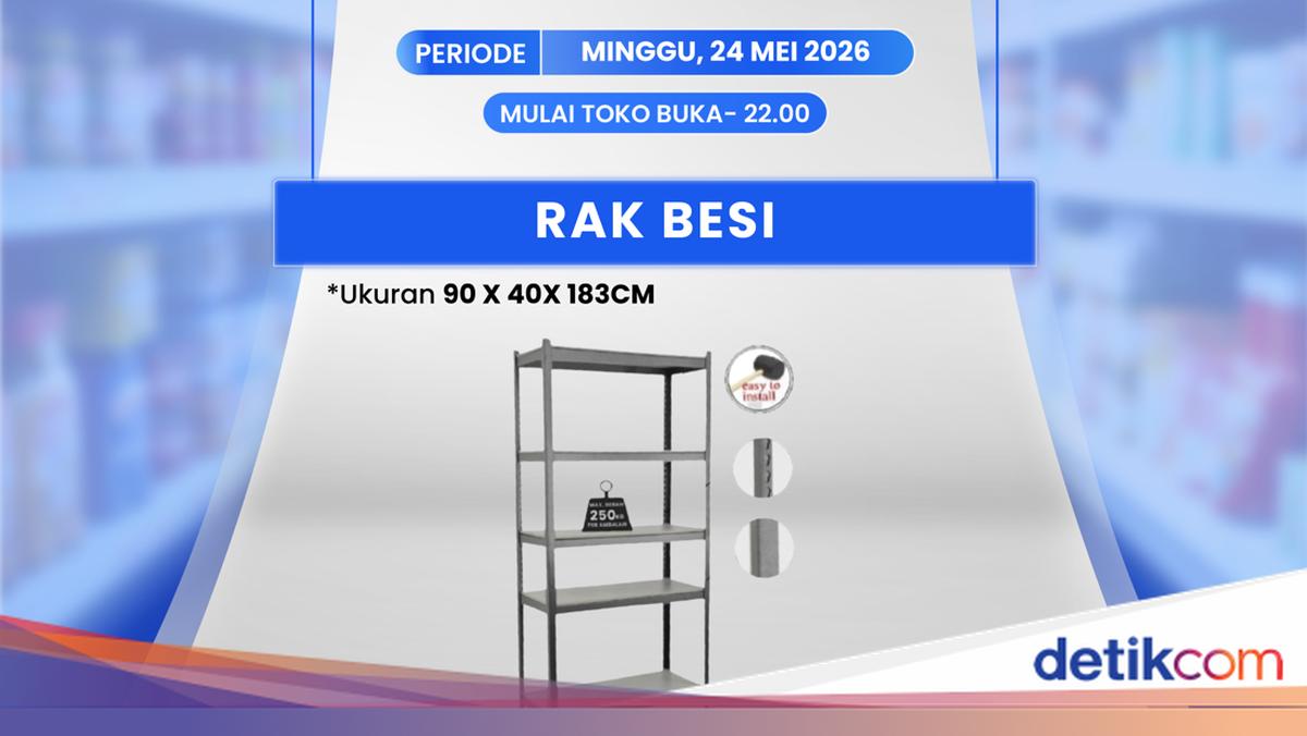 Rak Besi Rp 800 Ribuan di Transmart Full Day Sale!