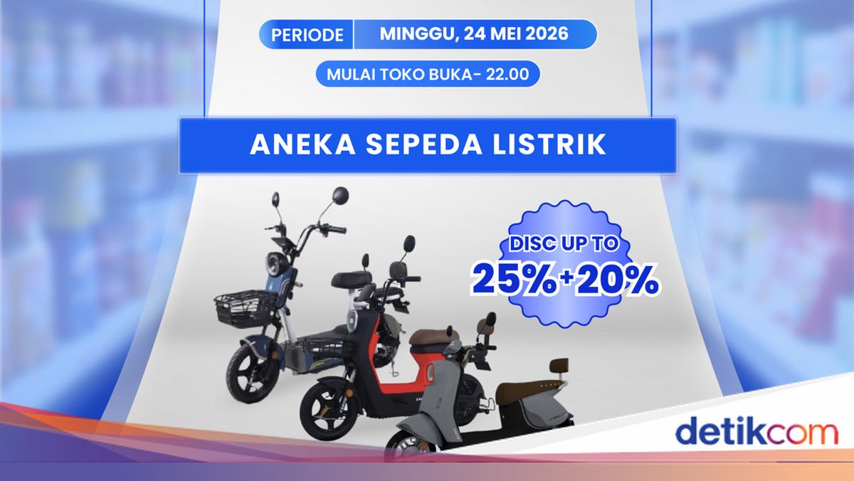 Buru Sebelum Habis, Sepeda Listrik Murah Meriah di Transmart Full Day Sale