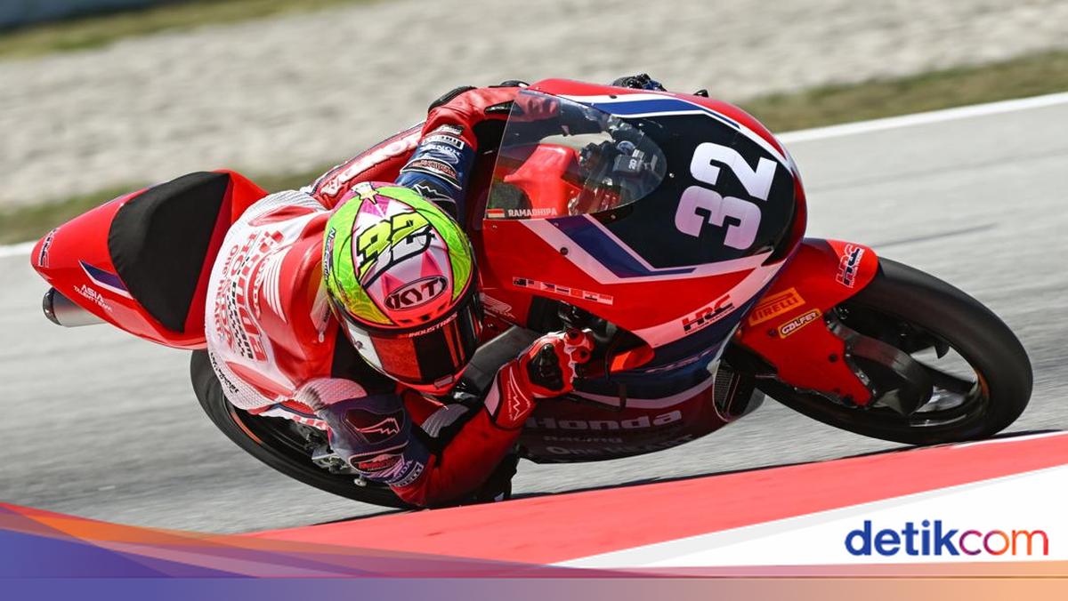 Pembalap Sleman Kiandra Bikin Merah Putih Berkibar di Sirkuit Portugal