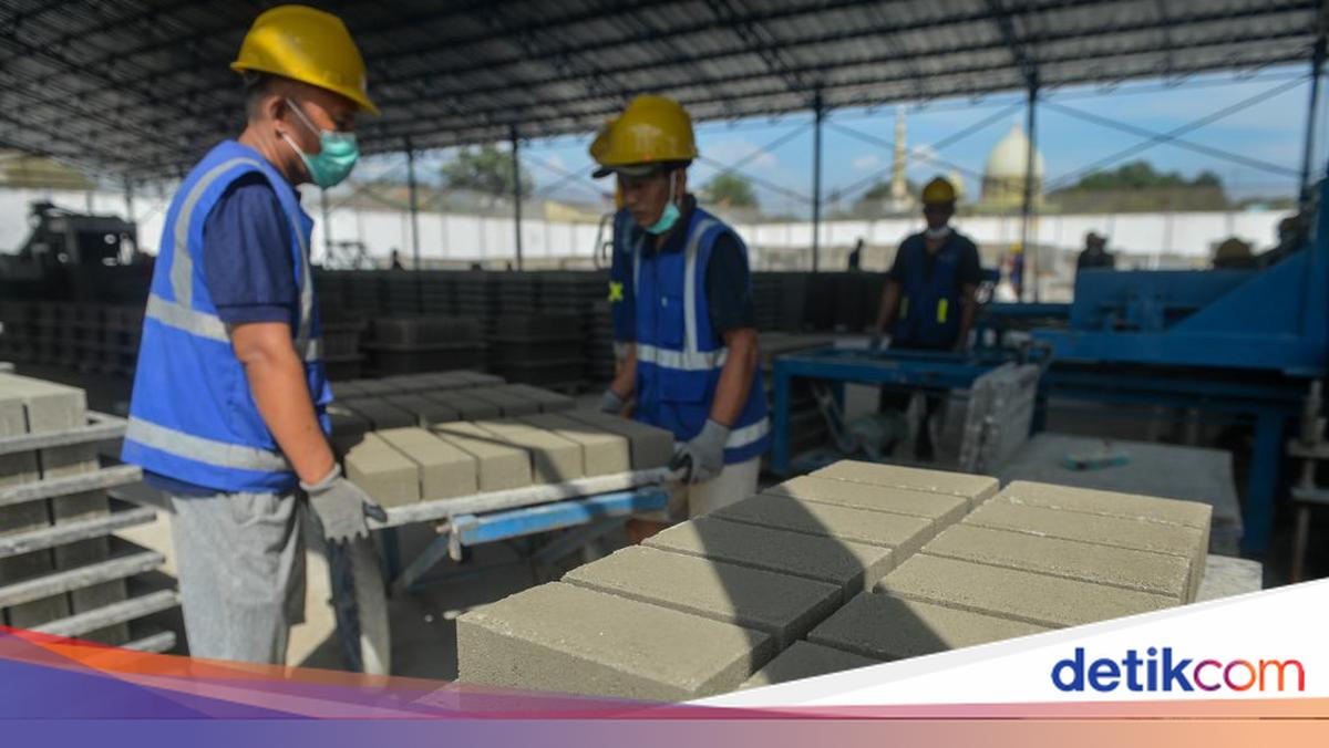 Warga Binaan Lapas Tangerang Produksi Bahan Bangunan