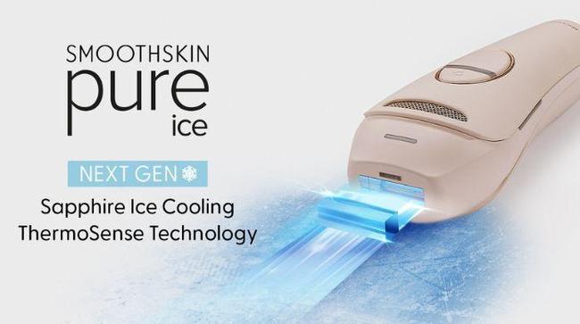 Pure ice smooth skin laser SmoothSkin Pure Ice IPL Hair Removal Device with Ice Cooling Up to 93 Less Hair