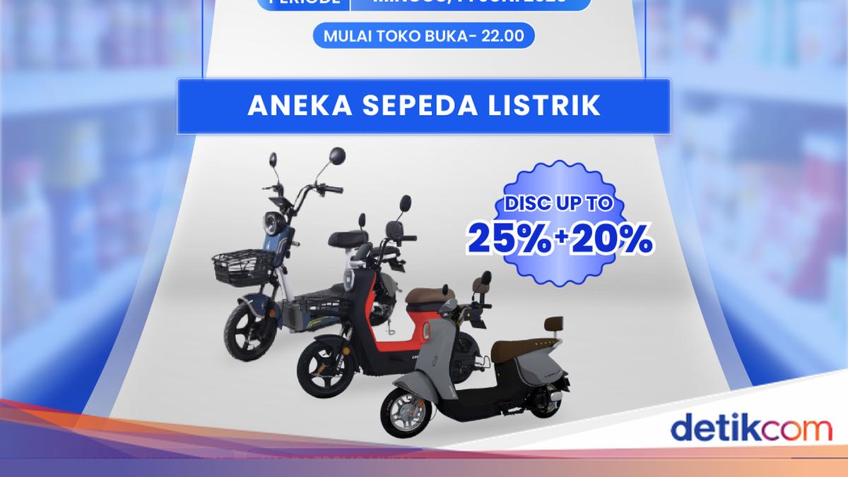 Harga Sepeda Listrik Rp 3,9 Jutaan di Transmart Full Day Sale