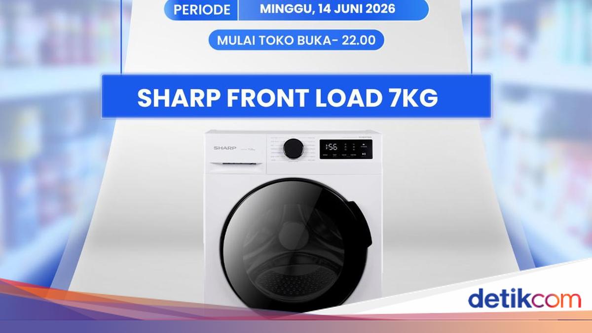 Mesin Cuci Sharp Front Load Cuma Harga Segini di Transmart Full Day Sale