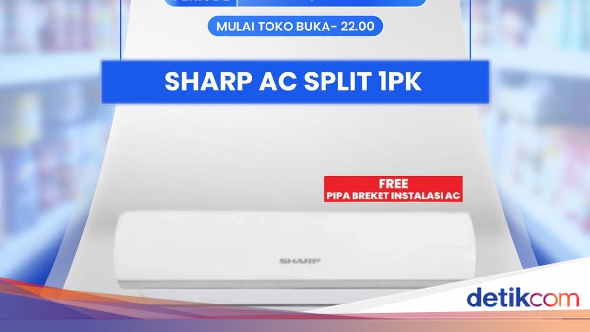 Dingin Pakai AC Split Sharp 1 PK, Diskon Maksimal di Transmart Full Day Sale