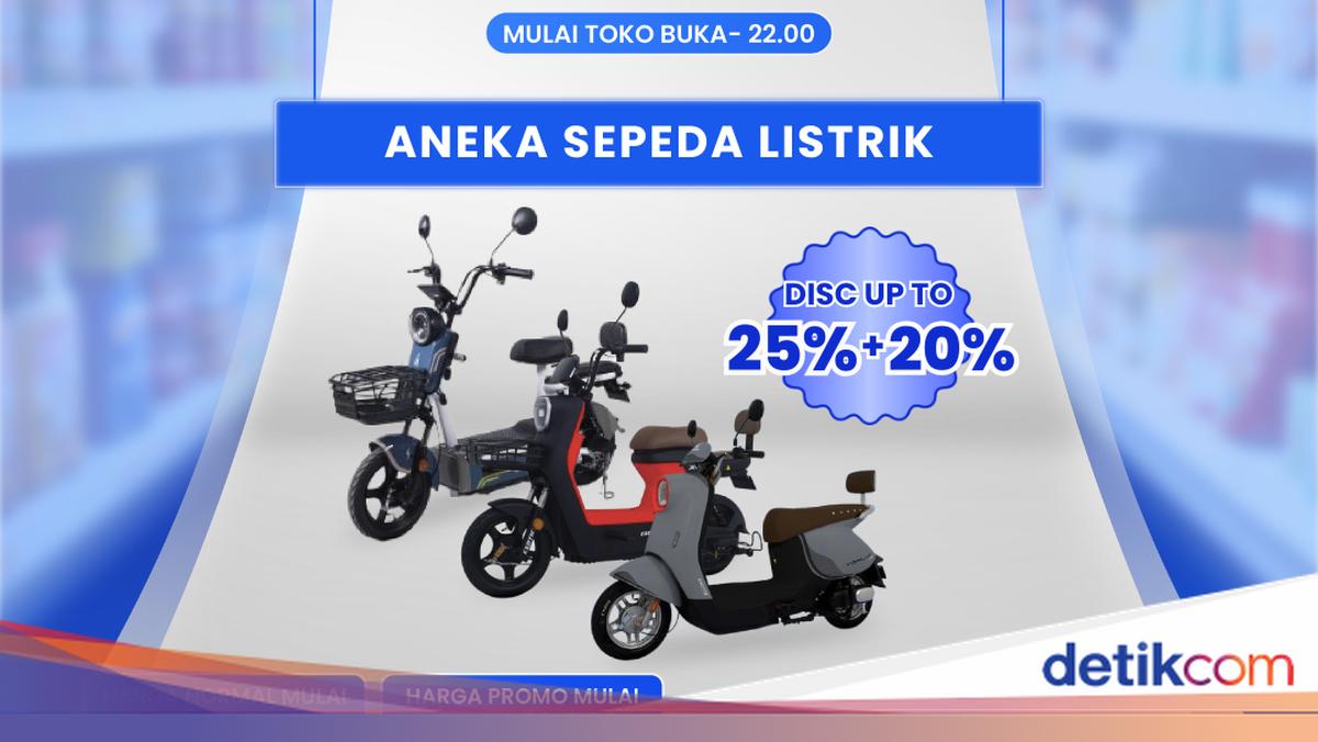 Sepeda Listrik Diskon Hingga 45% di Transmart Full Day Sale
