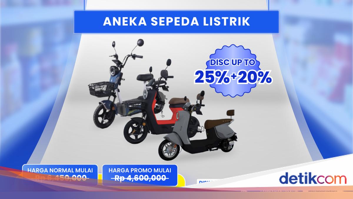 Aneka Sepeda Listrik Lebih Hemat di Transmart Full Day Sale