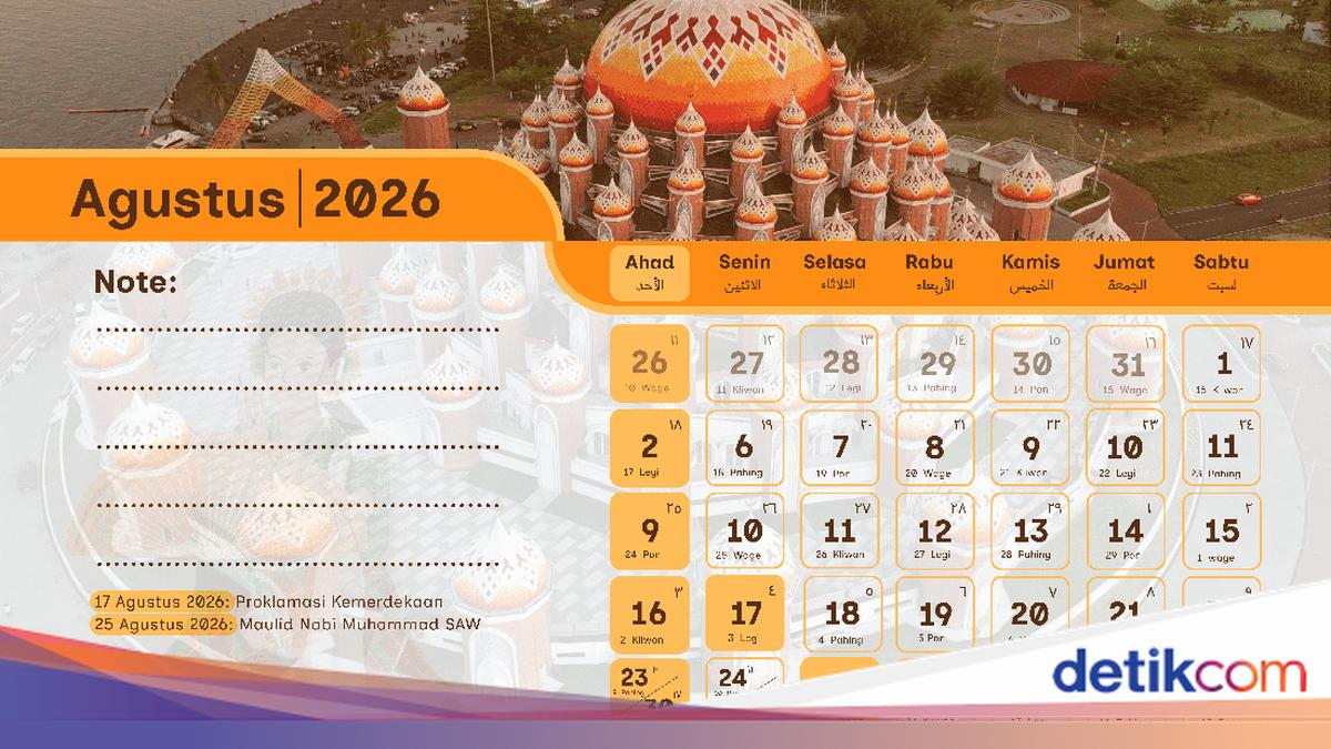 Kalender Agustus 2026: Informasi Lengkap Tanggal Merah dan Hari Penting