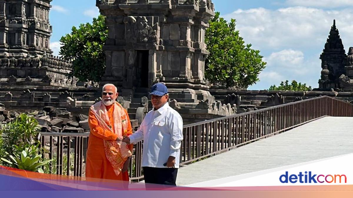 Prabowo-PM India Kunjungi Candi Prambanan Awali Kerja Sama Konservasi