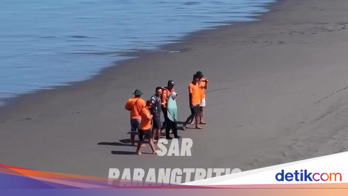 Geger Aksi Nekat Wanita Misterius ke Tengah Laut Parangtritis