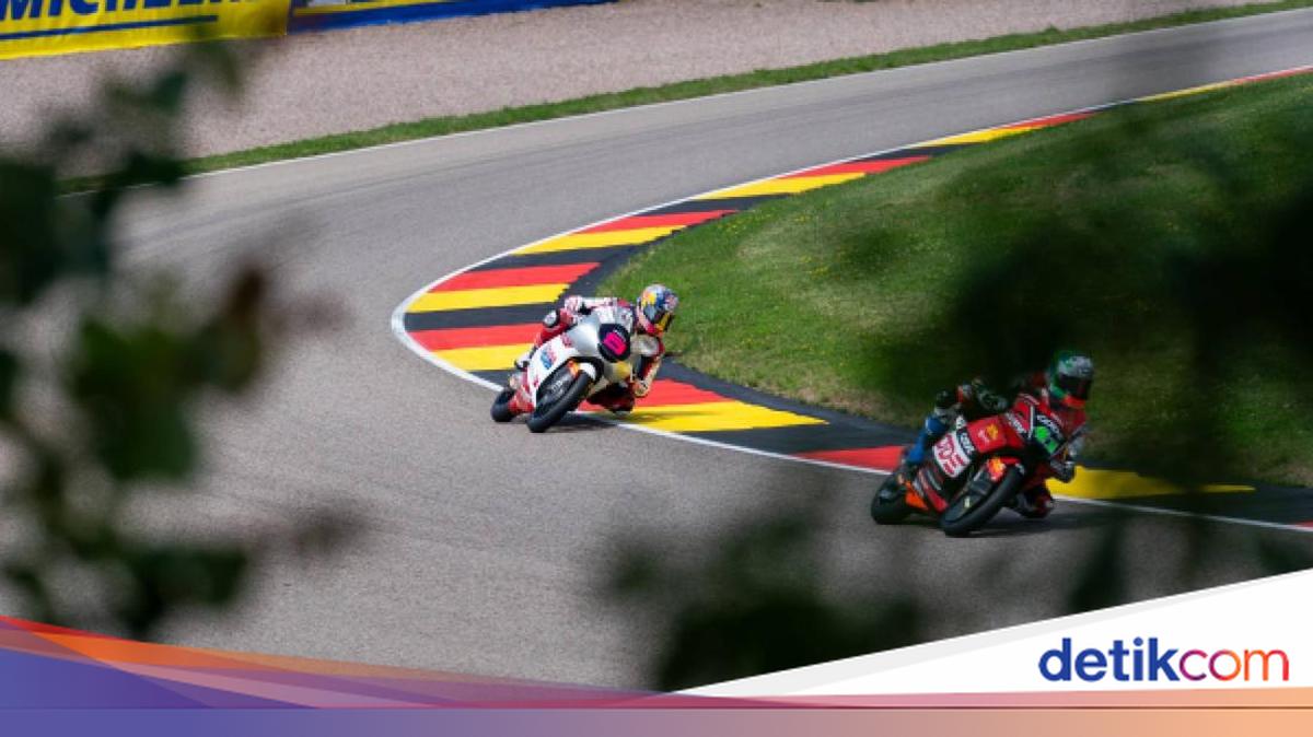 Start Posisi 13, Veda Ega Finis Kedelapan di Moto3 Jerman 2026