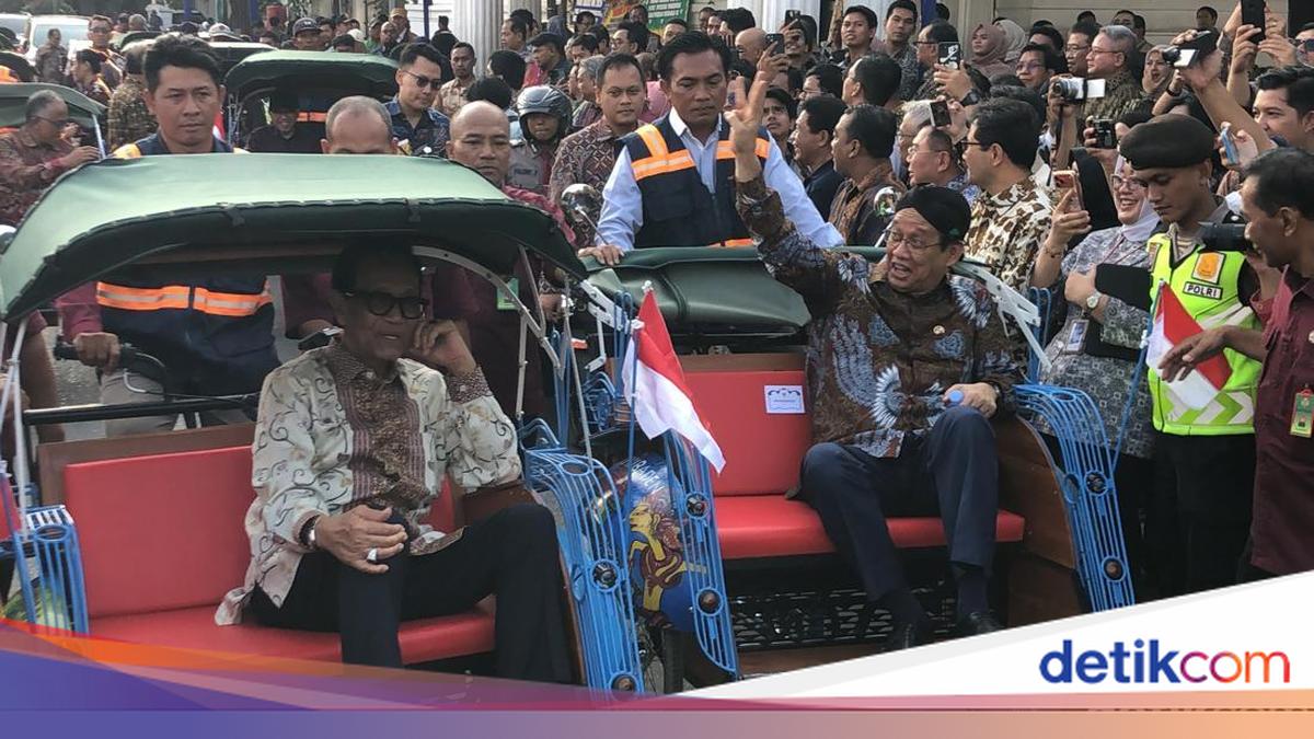 Menkeu Purbaya-Sultan HB X Jajal Becak Listrik Keliling Alkid Jogja
