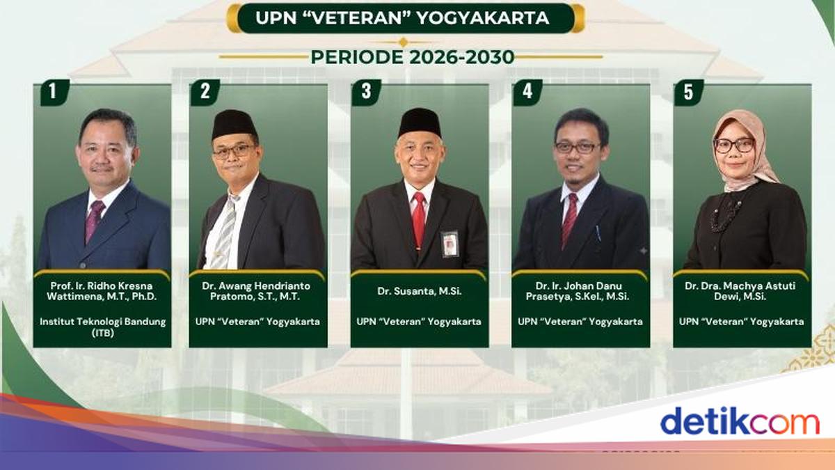 UPN Jogja Tetapkan 5 Bakal Calon Rektor 2026-2030, Ini Daftarnya