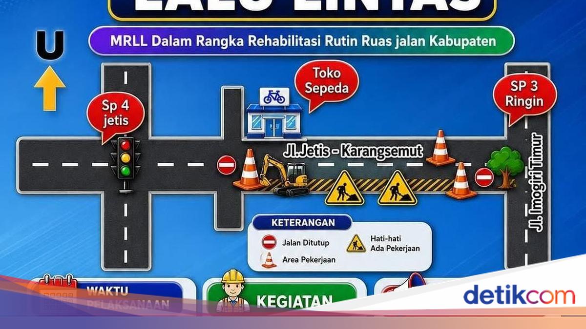 Catat! Ini Jadwal Penutupan Jalan Jetis-Karangsemut Bantul 29-31 Juli