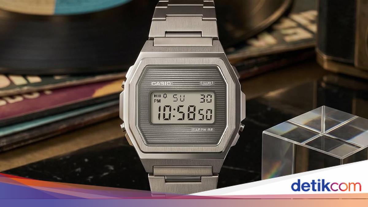 Casio A1000SP-7 Meluncur, Jam Retro Premium dengan Kaca Safir