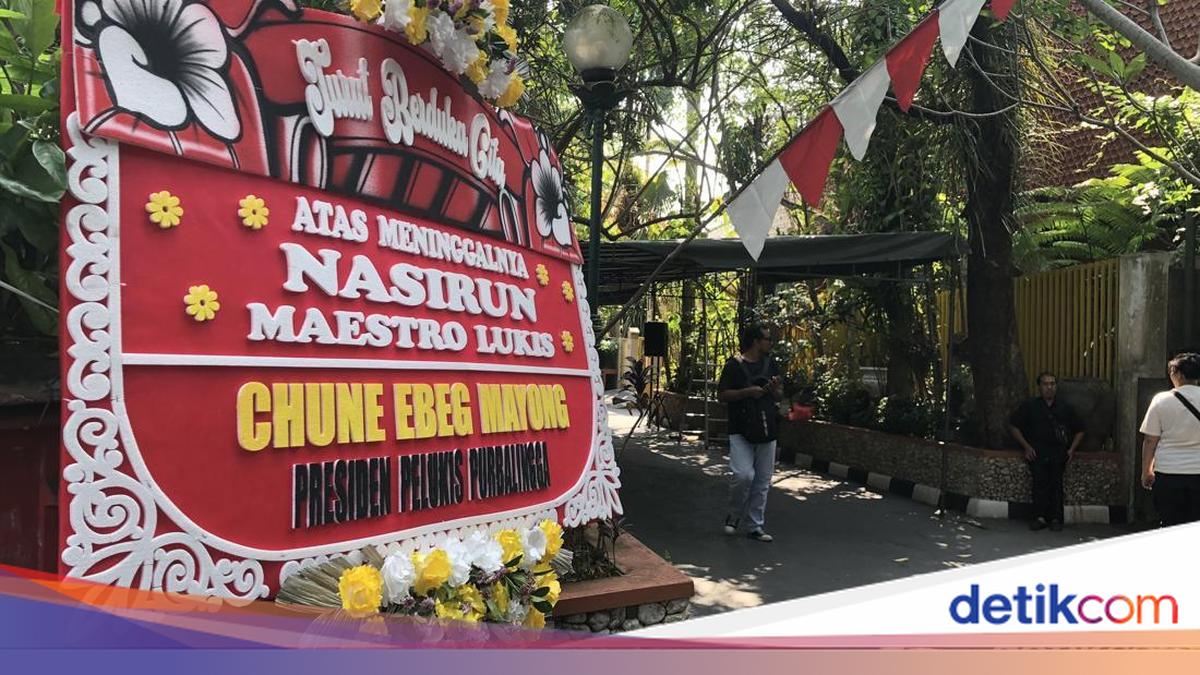 Suasana Rumah Duka Perupa Nasirun di Bantul