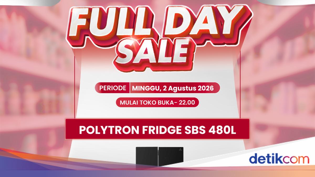 Ada Diskon Gede Kulkas Side by Side Polytron di Transmart Full Day Sale