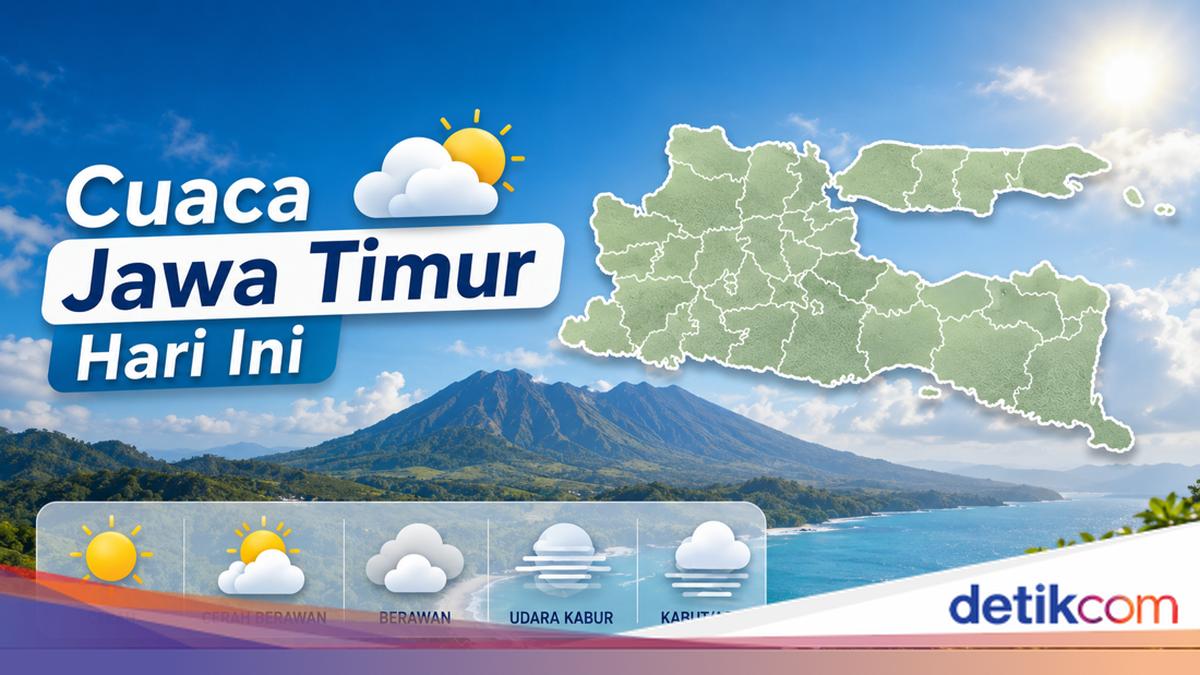 Prakiraan Cuaca Jawa Timur Hari Ini, 4 Wilayah Berkabut/Asap