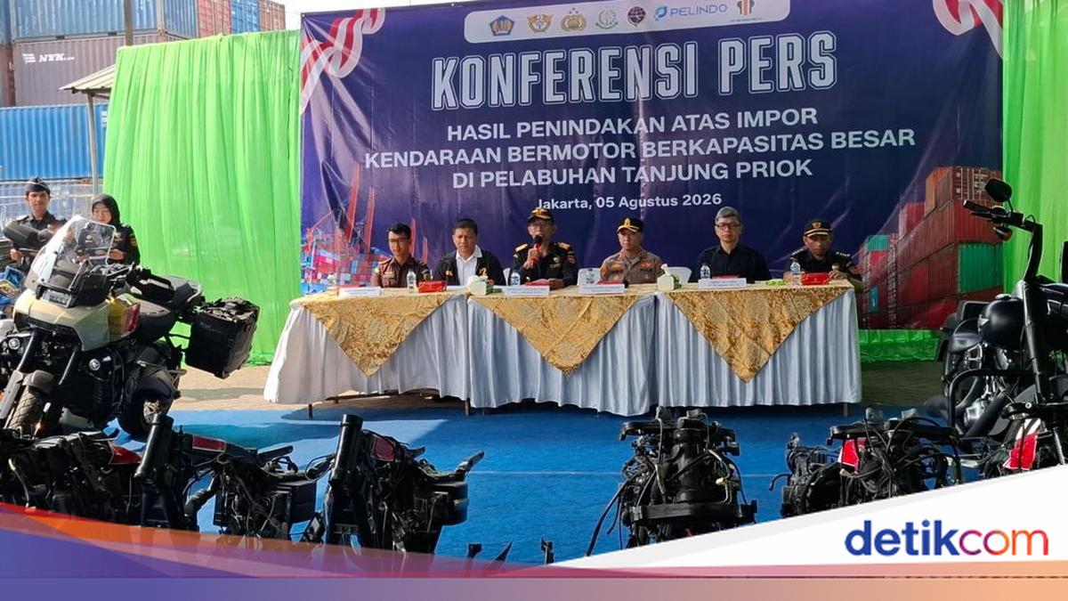 Bea Cukai Gagalkan Selundupan 5 Harley Bekas dari China