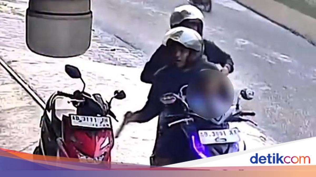 Viral Pria Boncengkan Anak-Istri di Bantul Nekat Curi HP dari Dasbor Motor