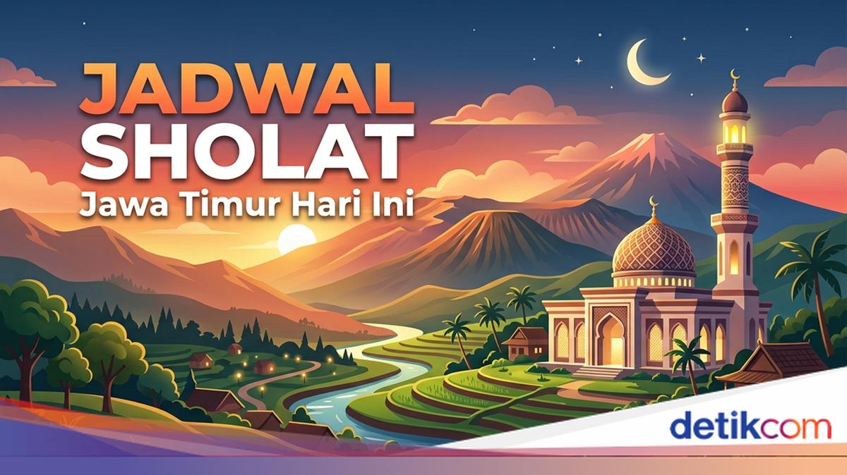 Jadwal Sholat Jawa Timur Hari Ini untuk Subuh hingga Isya 38 Wilayah
