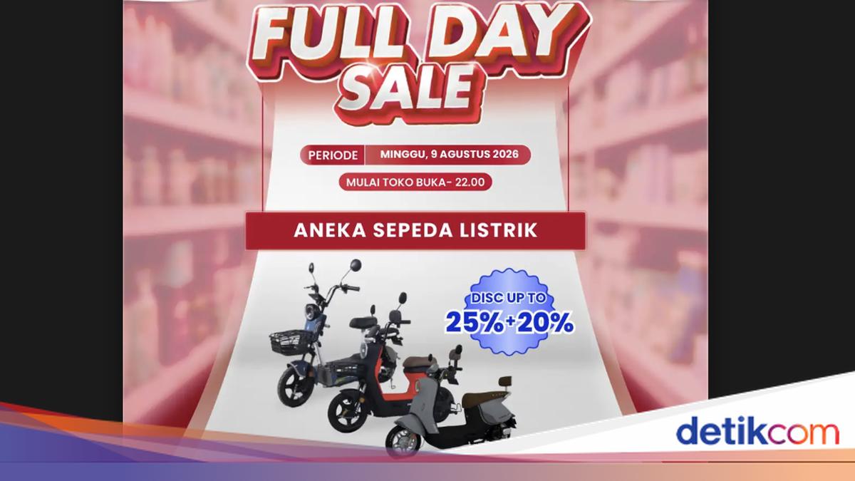 Promo Sepeda Listrik Murah di Transmart Full Day Sale