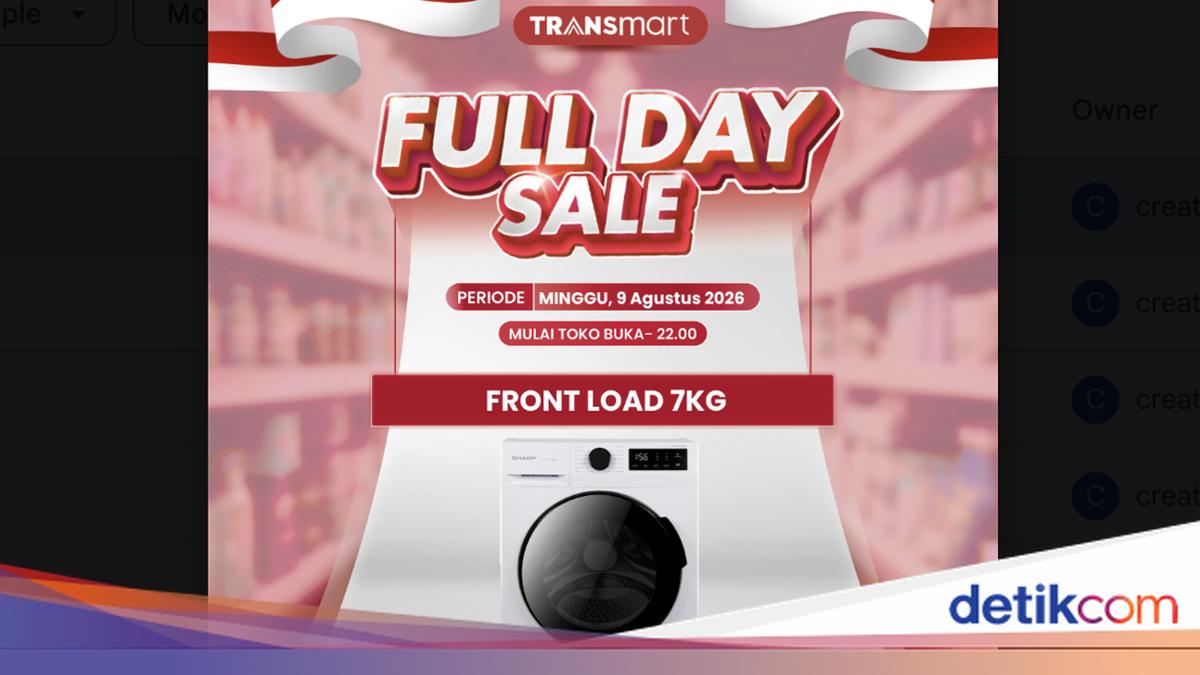Mesin Cuci Banting Harga di Transmart Full Day Sale