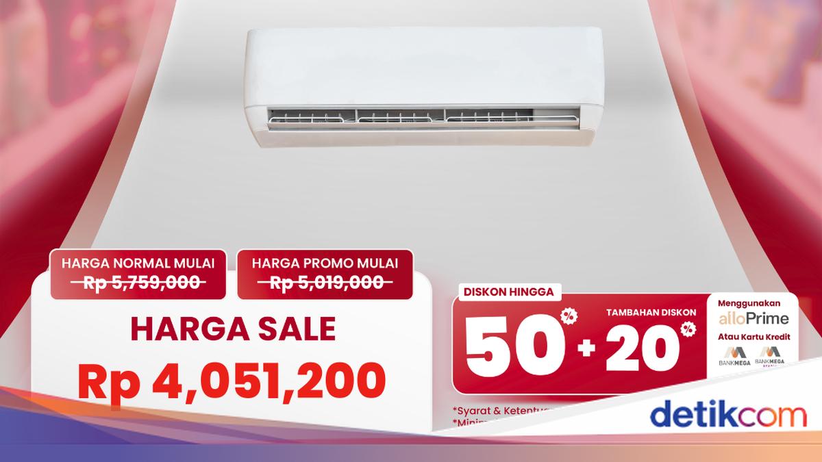 AC Split 1 PK Hemat Jutaan Rupiah di Transmart Full Day Sale