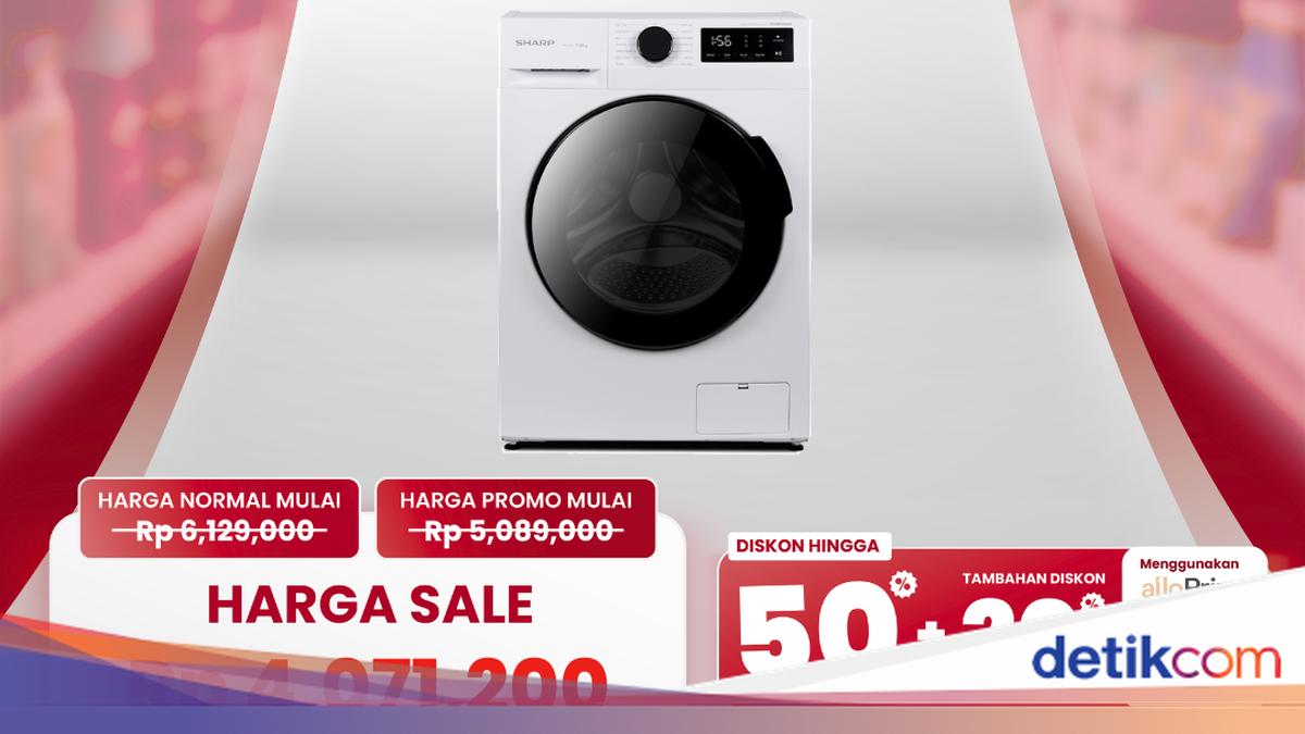 Mesin Cuci Front Load 7kg Diskon Gede di Transmart Full Day Sale