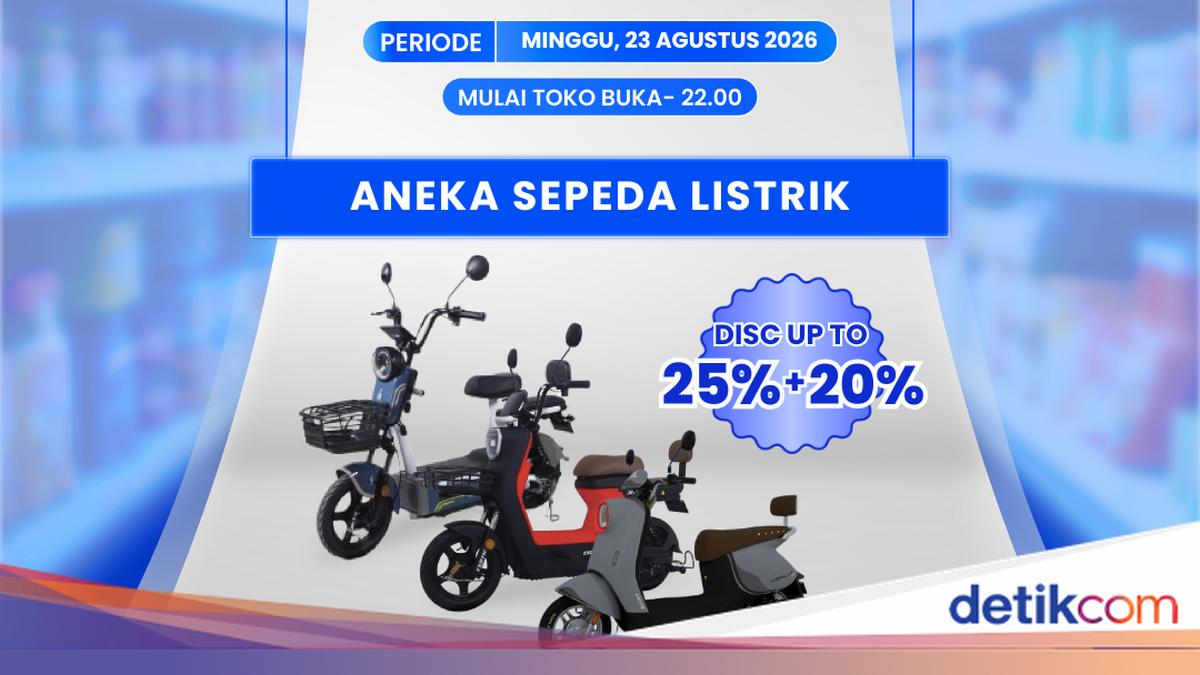 Aneka Sepeda Listrik Hemat Hingga 45% di Transmart Full Day Sale