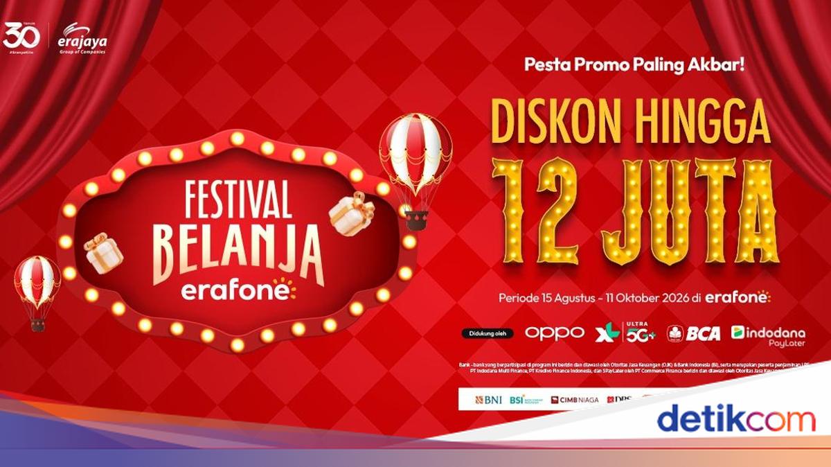 Pesta Promo Paling Akbar erafone, Ada Diskon hingga Rp 12 Juta