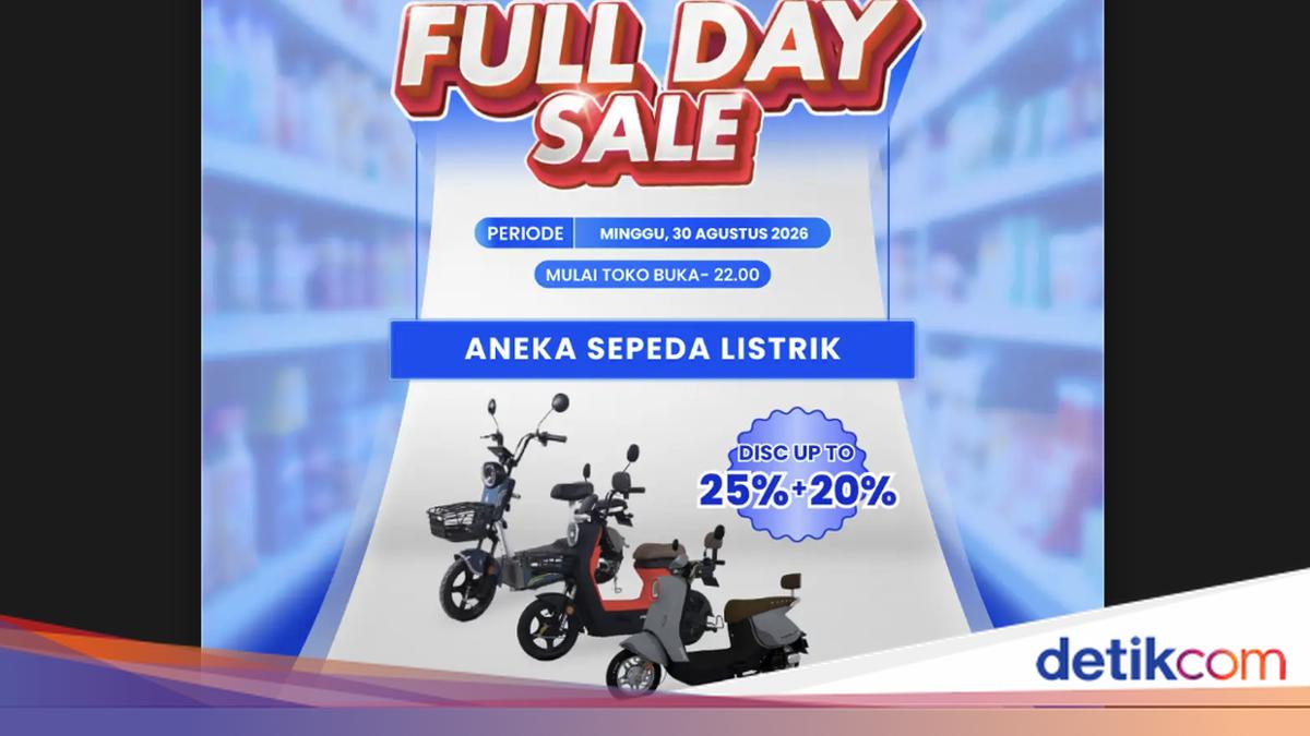 Beli Sepeda Listrik Dapat Diskon Besar di Transmart Full Day Sale