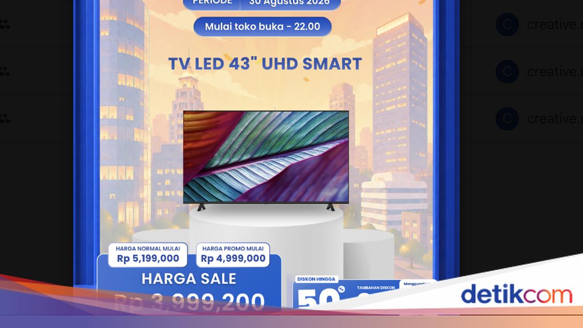 TV LED 43 UHD Smart Diskon Jutaan di Transmart