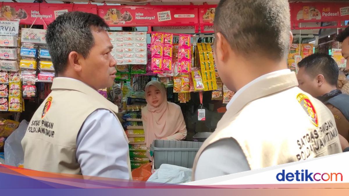 Satgas Pangan Polda Jatim Cek Stok-Harga Beras di Pasar Surabaya