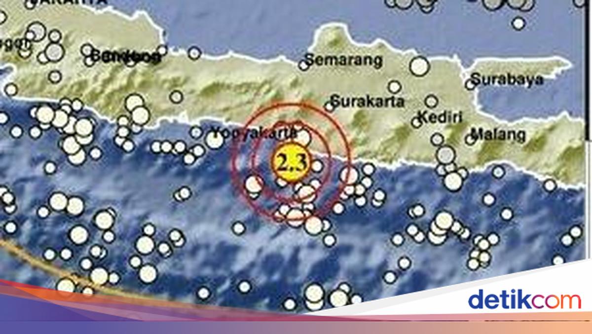 Gempa M 2,3 Terjadi di Bantul Siang Ini