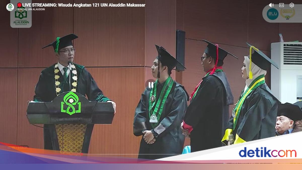 Wisuda angkatan 121 di UIN Alauddin Makassar (dok. detikcom)