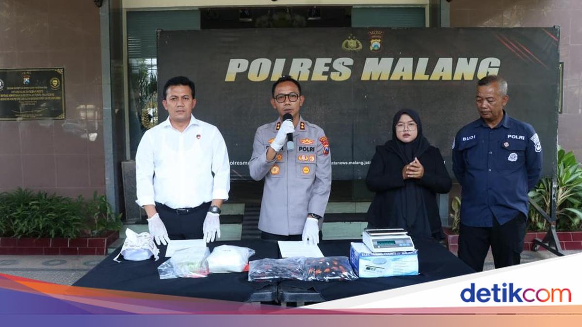 Polres Malang Gagalkan Peredaran 1,1 Kg Sabu dari Jakarta
