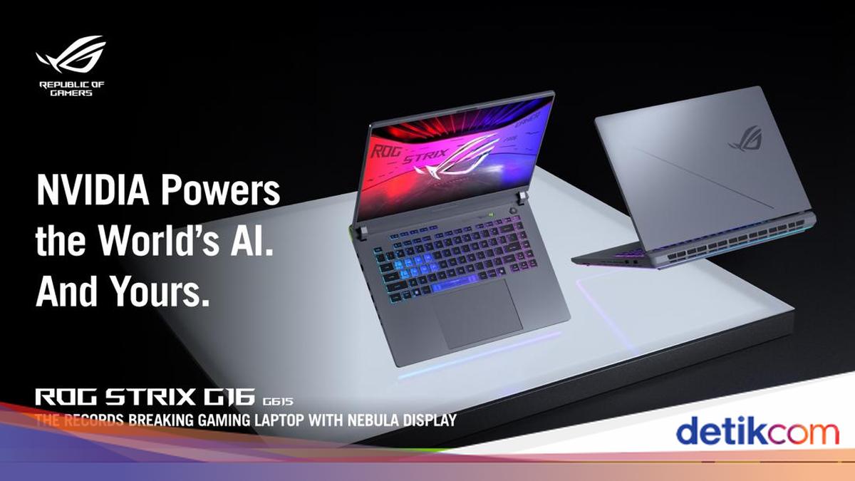 ASUS ROG Strix G16 G615, RTX™ AI PC Terbaik Buat Gaming dan Desain 3D