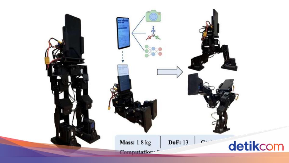 Smartphone Bekas Disulap Jadi Robot Berkaki, Begini Wujudnya